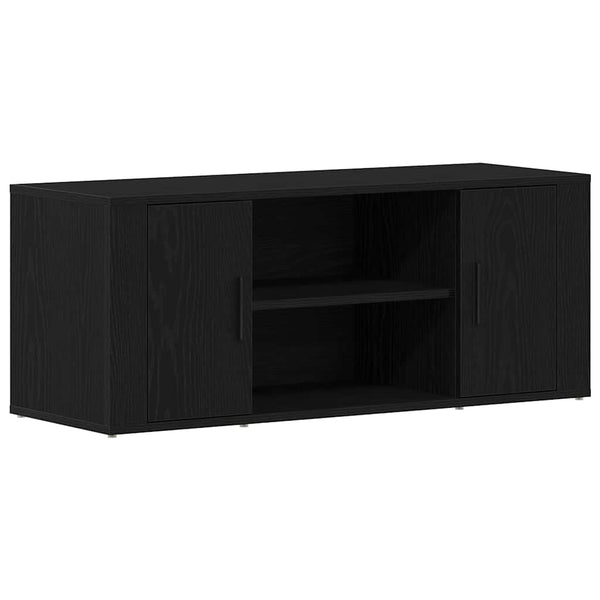 TV-kaappi Musta tammi 100 x 35 x 40 cm Tekninen puu