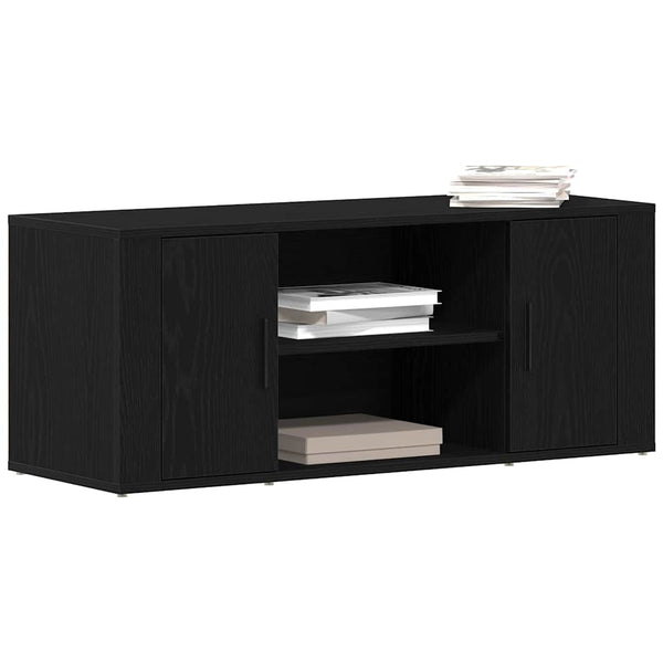 TV-kaappi Musta tammi 100 x 35 x 40 cm Tekninen puu