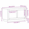 TV-kaappi Vanha puu 80 x 35 x 45 cm Tekninen puu