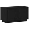 TV-kaappi Musta tammi 80 x 35 x 45 cm Tekninen puu