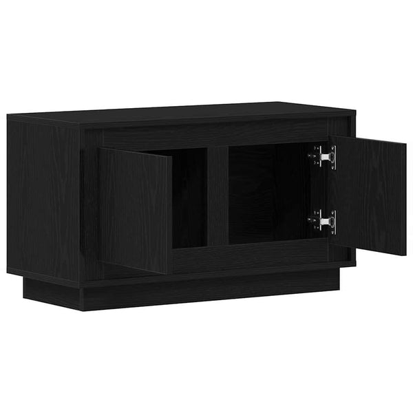 TV-kaappi Musta tammi 80 x 35 x 45 cm Tekninen puu