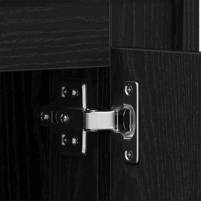 Moderni buffet-sivupöytä Musta tammi 80 x 34 x 75 cm