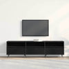 TV-kaappi Tekninen puu 150 x 30 x 44,5 cm Musta tammi
