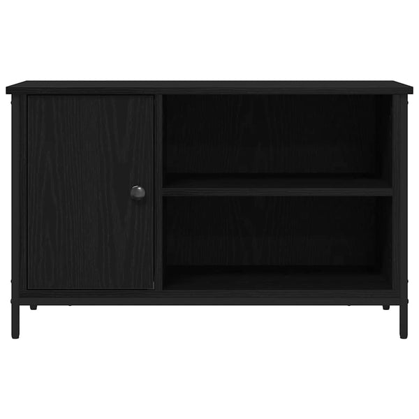TV-kaappi Musta tammi 80 x 40 x 50 cm Tekninen puu