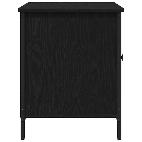 TV-kaappi Musta tammi 80 x 40 x 50 cm Tekninen puu