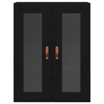 Seinälle asennettava kaappi Musta tammi 69.5 x 34 x 90 cm