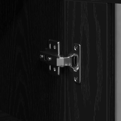 Seinälle asennettava kaappi Musta tammi 69.5 x 34 x 90 cm