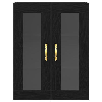 Seinälle asennettava kaappi Musta tammi 69.5 x 34 x 90 cm
