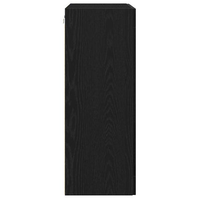 Seinälle asennettava kaappi Musta tammi 69.5 x 34 x 90 cm