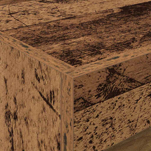 Yöpöytä laatikon kanssa Vanha puu 50 x 40 x 45 cm Tekninen puu