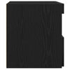 Yöpöytä 2 pcs Musta tammi 50 x 40 x 45 cm Tekninen puu