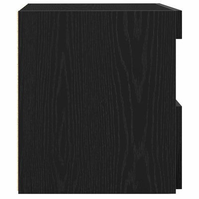 Yöpöytä 2 pcs Musta tammi 50 x 40 x 45 cm Tekninen puu