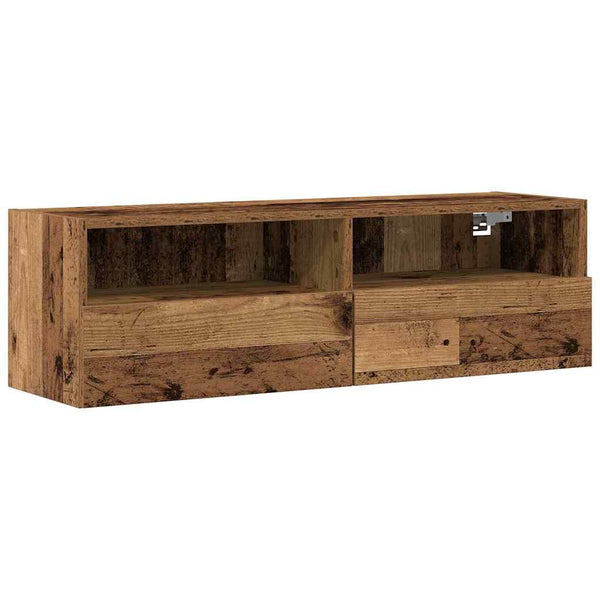 TV-seinäkaappi Vanha puu 100 x 30 x 30 cm Tekninen puu