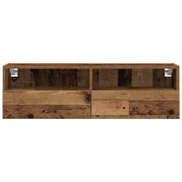 TV-seinäkaappi Vanha puu 100 x 30 x 30 cm Tekninen puu
