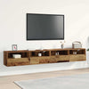TV-seinäkaappi 2 pcs Vanha Puu 100 x 30 x 30 cm Tekninen puu