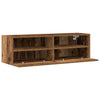 TV-seinäkaappi 2 pcs Vanha Puu 100 x 30 x 30 cm Tekninen puu