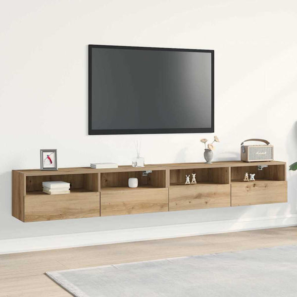 TV-seinäkaappi 2 pcs artesaani tammi 100 x 30 x 30 cm