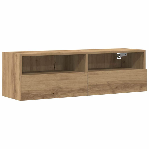 TV-seinäkaappi 2 pcs artesaani tammi 100 x 30 x 30 cm