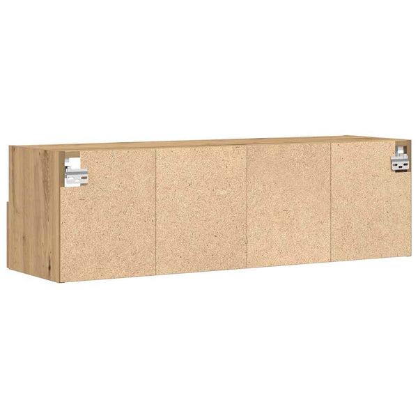 TV-seinäkaappi 2 pcs artesaani tammi 100 x 30 x 30 cm