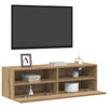 TV-seinäkaappi 2 pcs artesaani tammi 100 x 30 x 30 cm