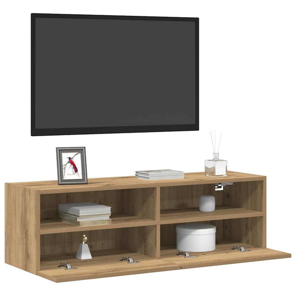 TV-seinäkaappi 2 pcs artesaani tammi 100 x 30 x 30 cm