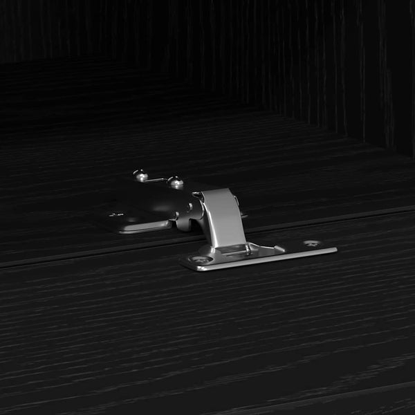 TV-seinäkaappi 2 pcs Musta tammi 100 x 30 x 30 cm Tekninen puu