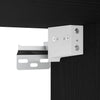 TV-seinäkaappi 2 pcs Musta tammi 100 x 30 x 30 cm Tekninen puu