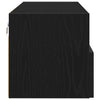TV-seinäkaappi 2 pcs Musta tammi 100 x 30 x 30 cm Tekninen puu