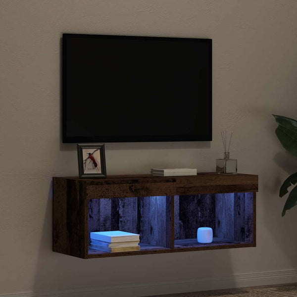TV-tasosetti Vanha puu 80 x 30 x 30 cm Tekninen puu