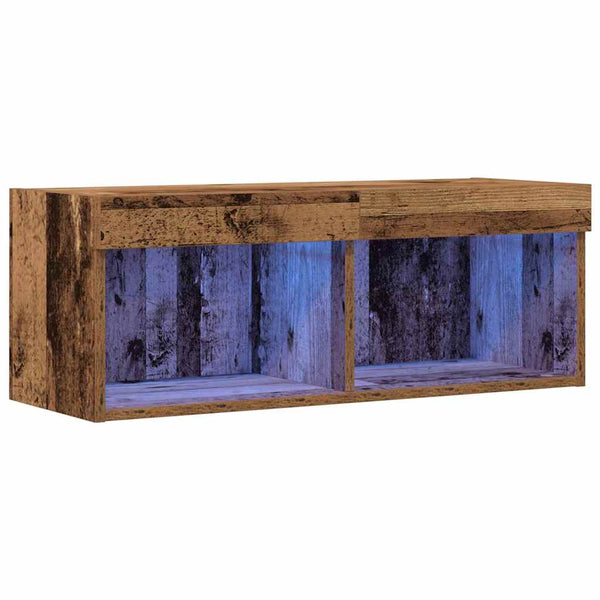 TV-tasosetti Vanha puu 80 x 30 x 30 cm Tekninen puu