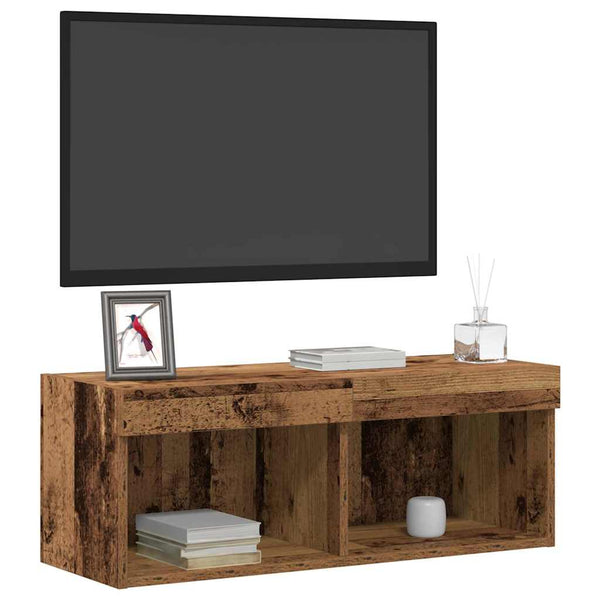 TV-tasosetti Vanha puu 80 x 30 x 30 cm Tekninen puu