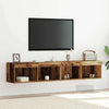 TV-tasosetti 2 pcs Vanha puu 80 x 30 x 30 cm Tekninen puu