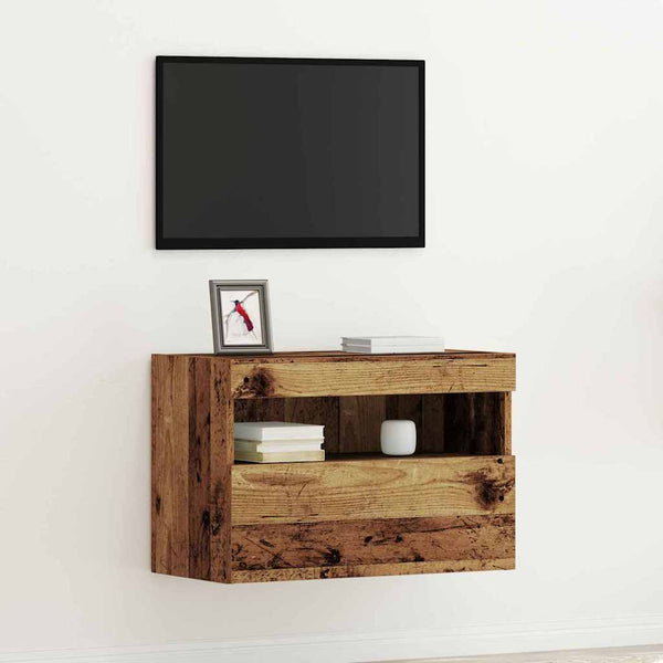 TV-seinäkaappi Vanha puu 60 x 30 x 40 cm Tekninen puu