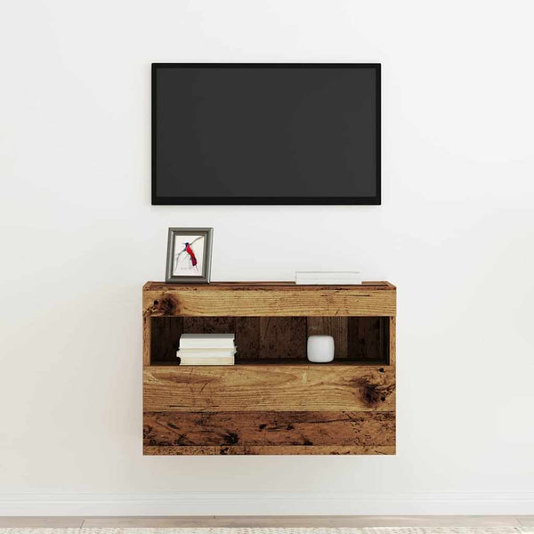 TV-seinäkaappi Vanha puu 60 x 30 x 40 cm Tekninen puu