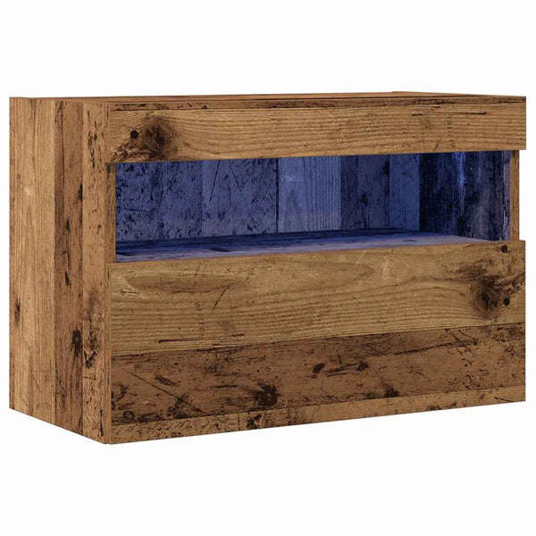 TV-seinäkaappi Vanha puu 60 x 30 x 40 cm Tekninen puu