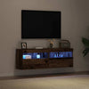 TV-seinäkaappi 2 pcs Vanha puu 60 x 30 x 40 cm Tekninen puu