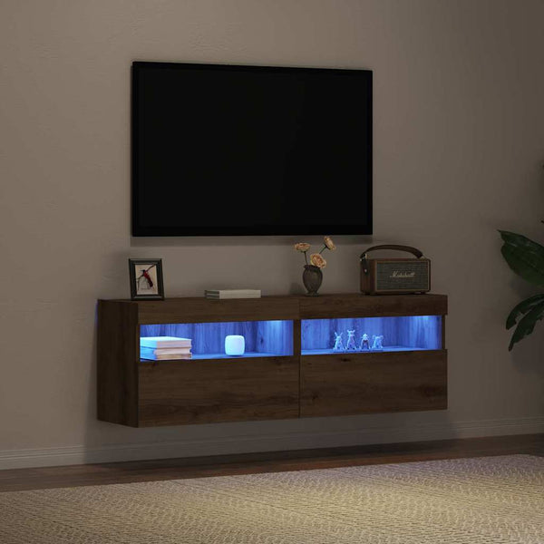 TV-seinäkaappi 2 pcs artesaani tammi 60 x 30 x 40 cm