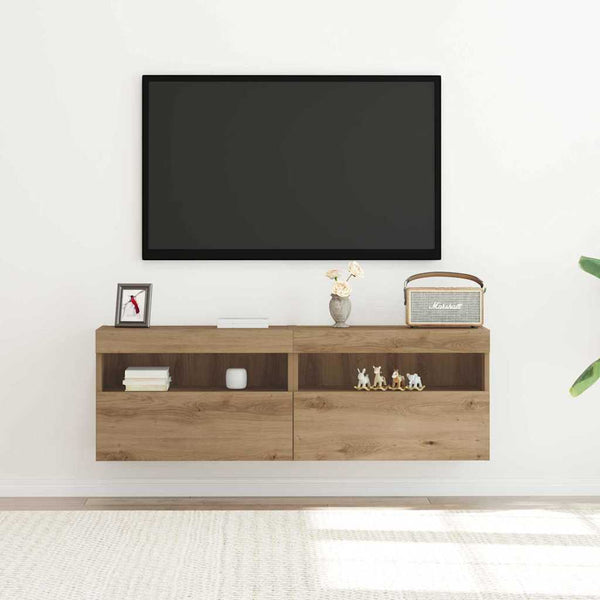 TV-seinäkaappi 2 pcs artesaani tammi 60 x 30 x 40 cm