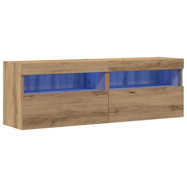 TV-seinäkaappi 2 pcs artesaani tammi 60 x 30 x 40 cm