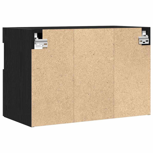 TV-seinäkaappi Tekninen puu 60 x 30 x 40 cm Musta tammi