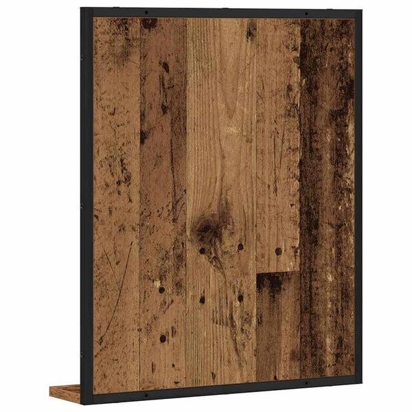 Peili Vanha puu 50 x 12 x 60 cm Lasi ja suunniteltu puu