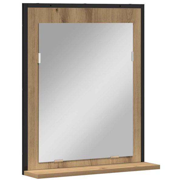 Peili artesaani tammi 50 x 12 x 60 cm Lasi ja suunniteltu puu