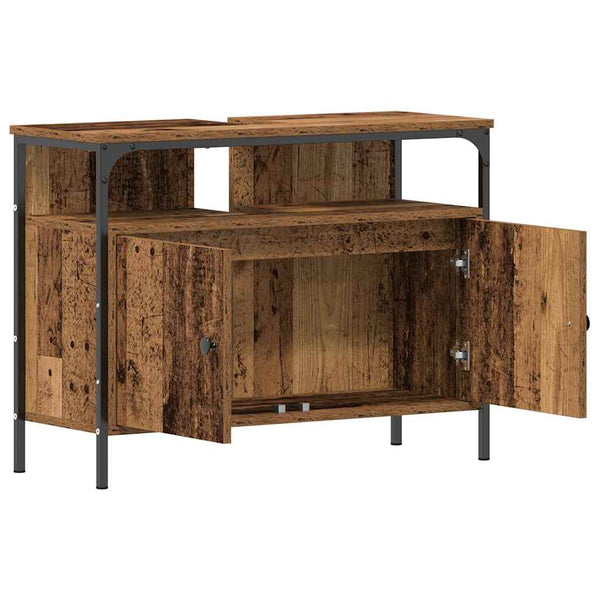 Peilikaappi Vanha puu 60 x 16 x 60 cm Tekninen puu