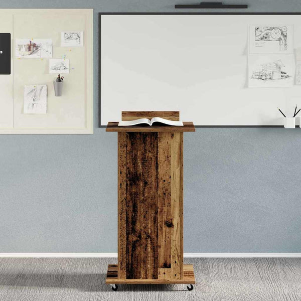 Podium Vanha puu Tekninen puu 55 x 55 x 107 cm