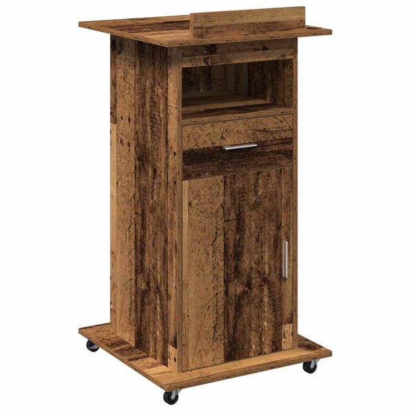 Podium Vanha puu Tekninen puu 55 x 55 x 107 cm