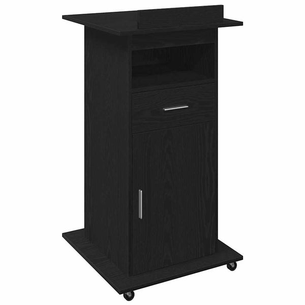 Podium Musta tammi. Tekninen puu 55 x 55 x 107 cm