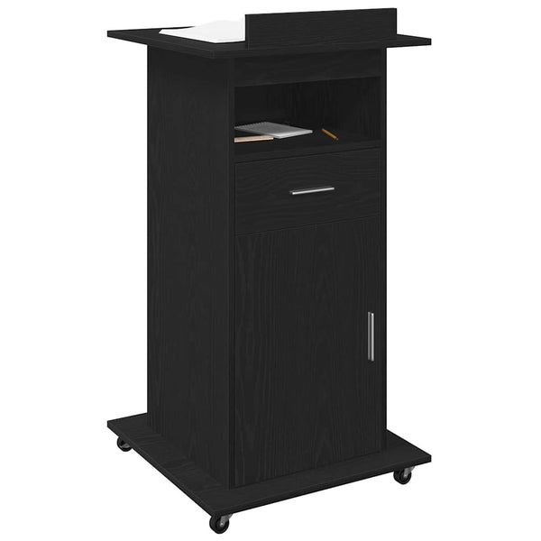 Podium Musta tammi. Tekninen puu 55 x 55 x 107 cm