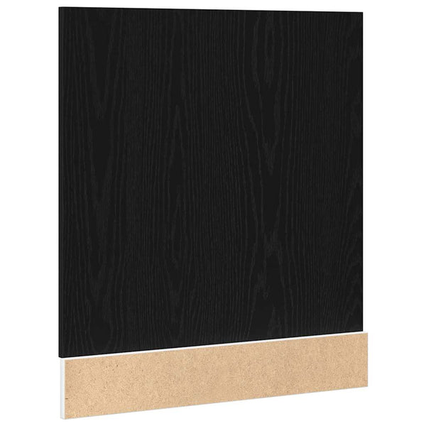 Astianpesukoneen paneeli Lyon musta tammi 60x1,5x67 cm tekopuu