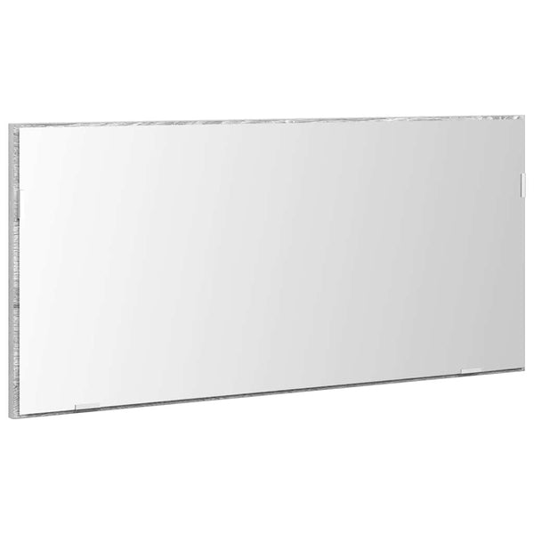 Peili Korkea harmaa sonoma 80 x 37 cm Lasi ja suunniteltu puu