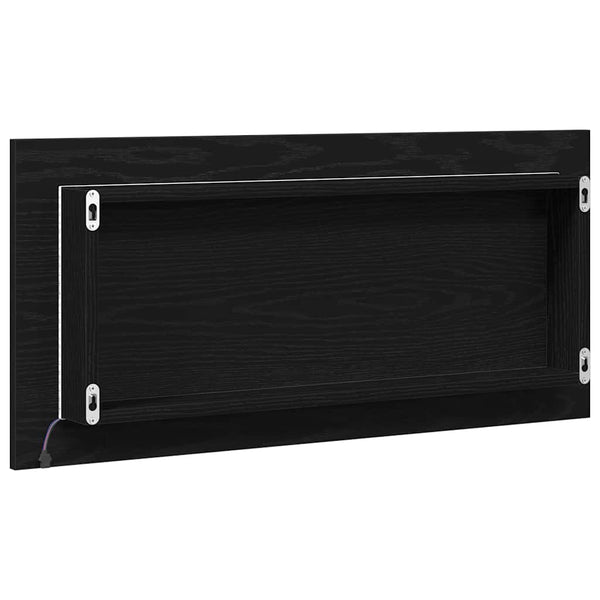 Peili Musta tammi 80 x 37 cm Lasi ja suunniteltu puu